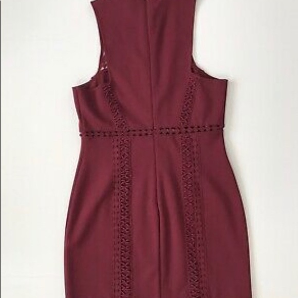Free People Sky Scraper Mini Dress in Burgundy - Picture 7 of 7